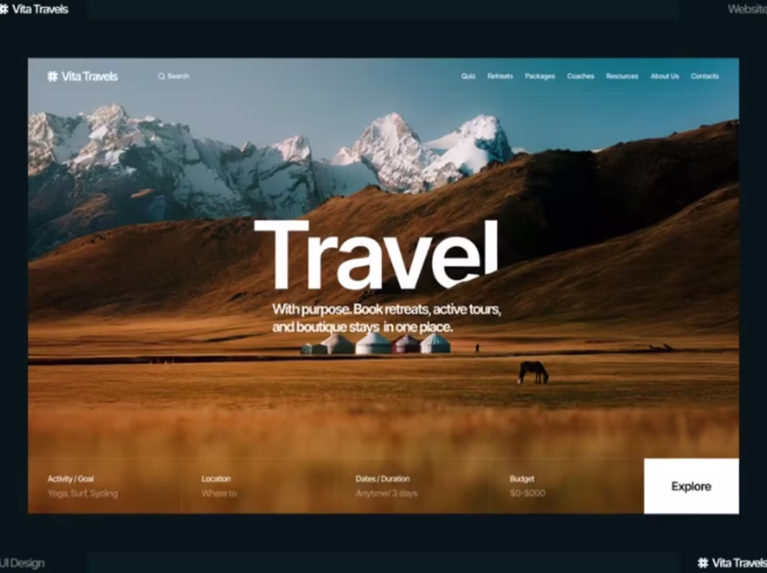 Cover image for Travel Agency website design and