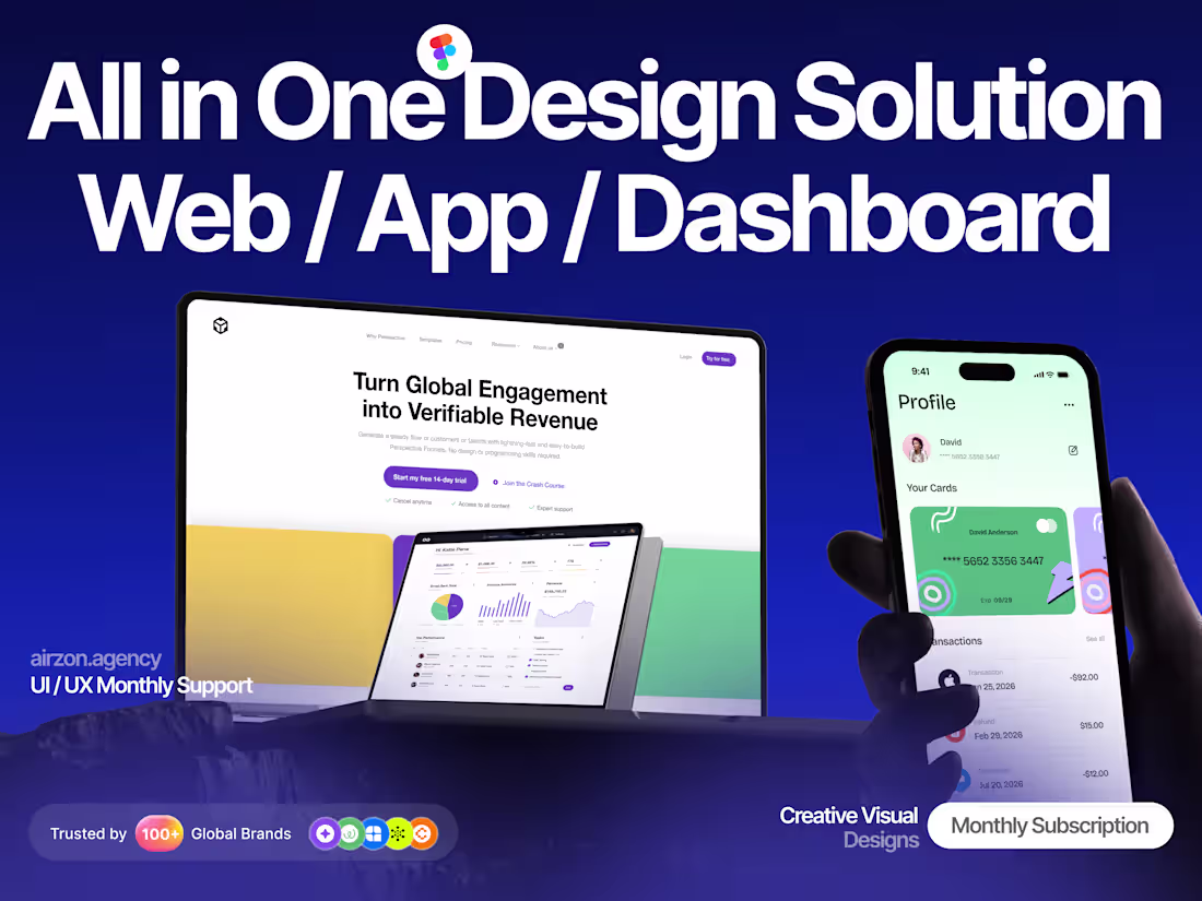Cover image for All In One → Product Design (Monthly Subscription)