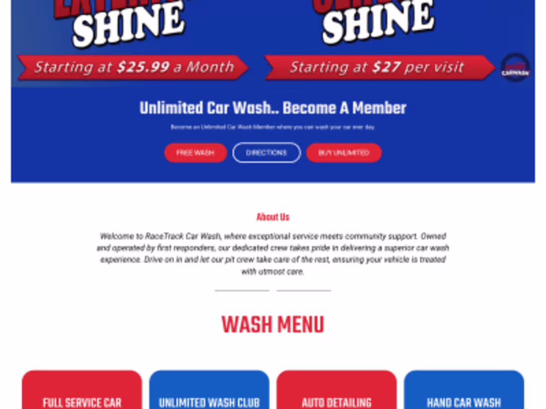 Cover image for WordPress Website Design for a Carwash Business