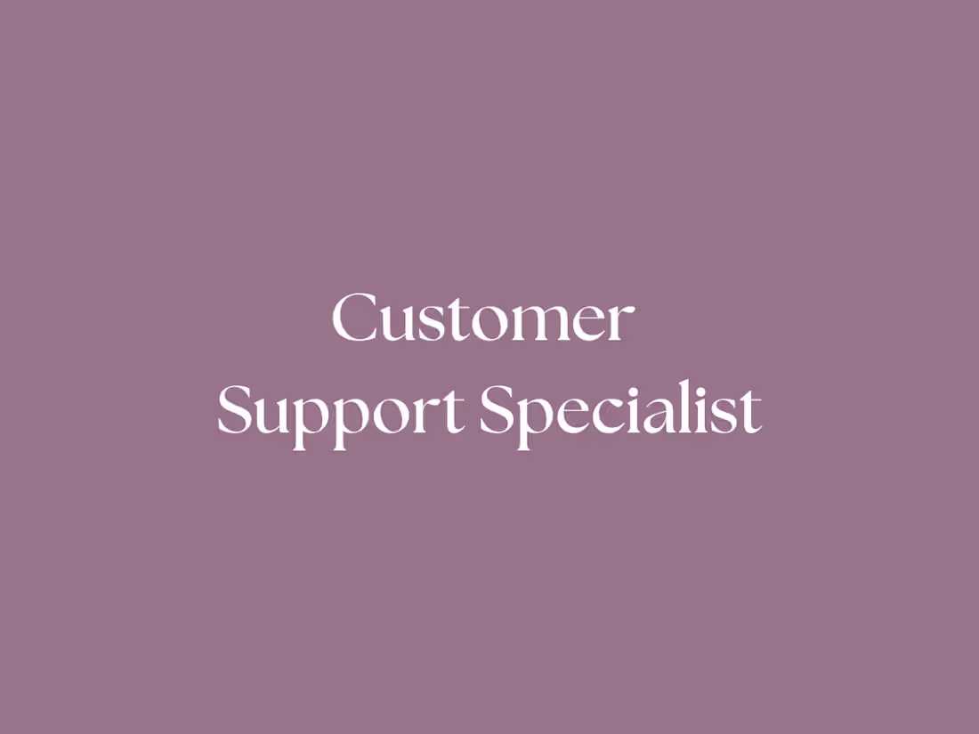 Cover image for Customer & Administrative Support Specialist