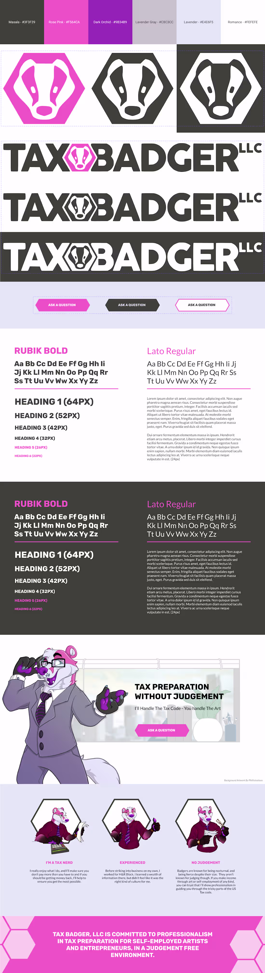 Cover image for Tax Badger - Brand Sheet