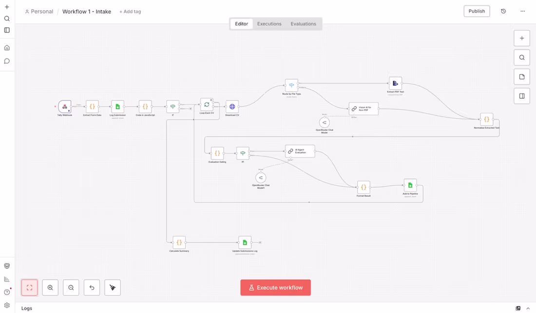 Cover image for Complete CV screening workflow using