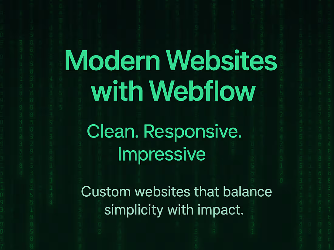 Cover image for Website Development with Webflow