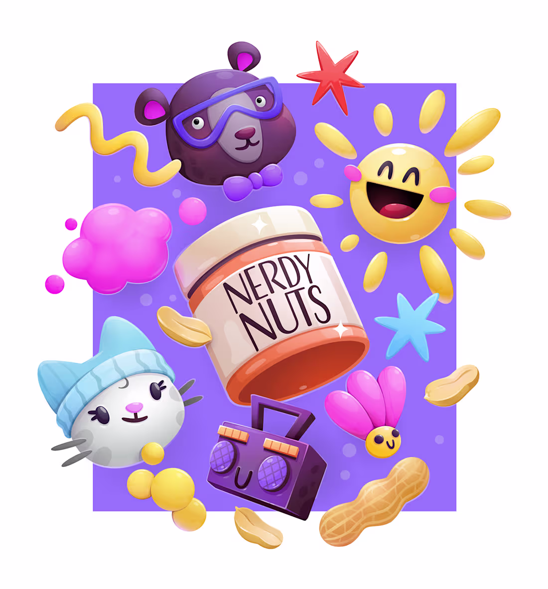 Cover image for Nerdy Nuts :: Behance