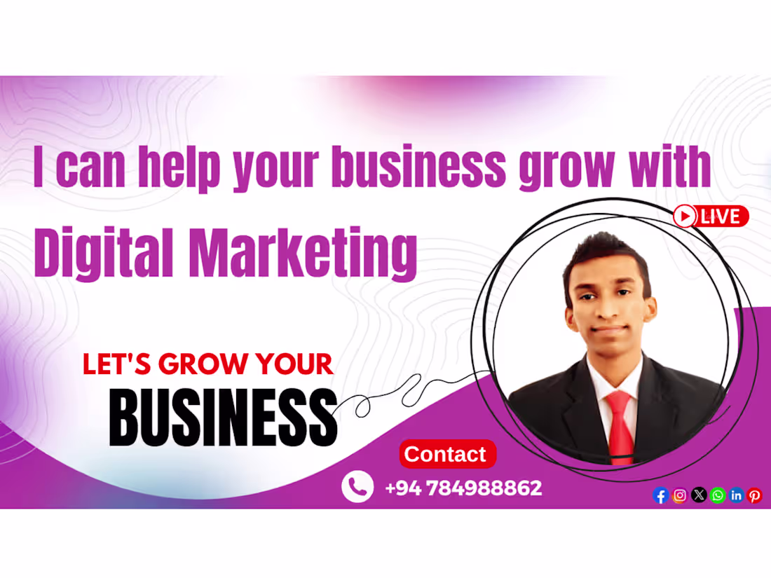 Cover image for Social Media Management & Content writing service