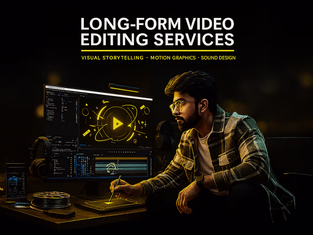 Cover image for Professional Long Form Video Editor