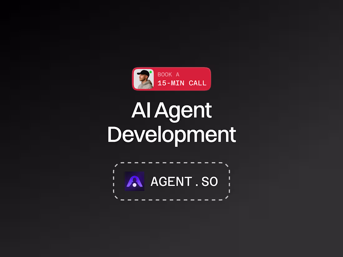 Cover image for Custom AI Agent Development with Agent.so