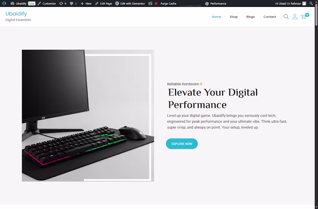 Cover image for Responsive Tech Store Development