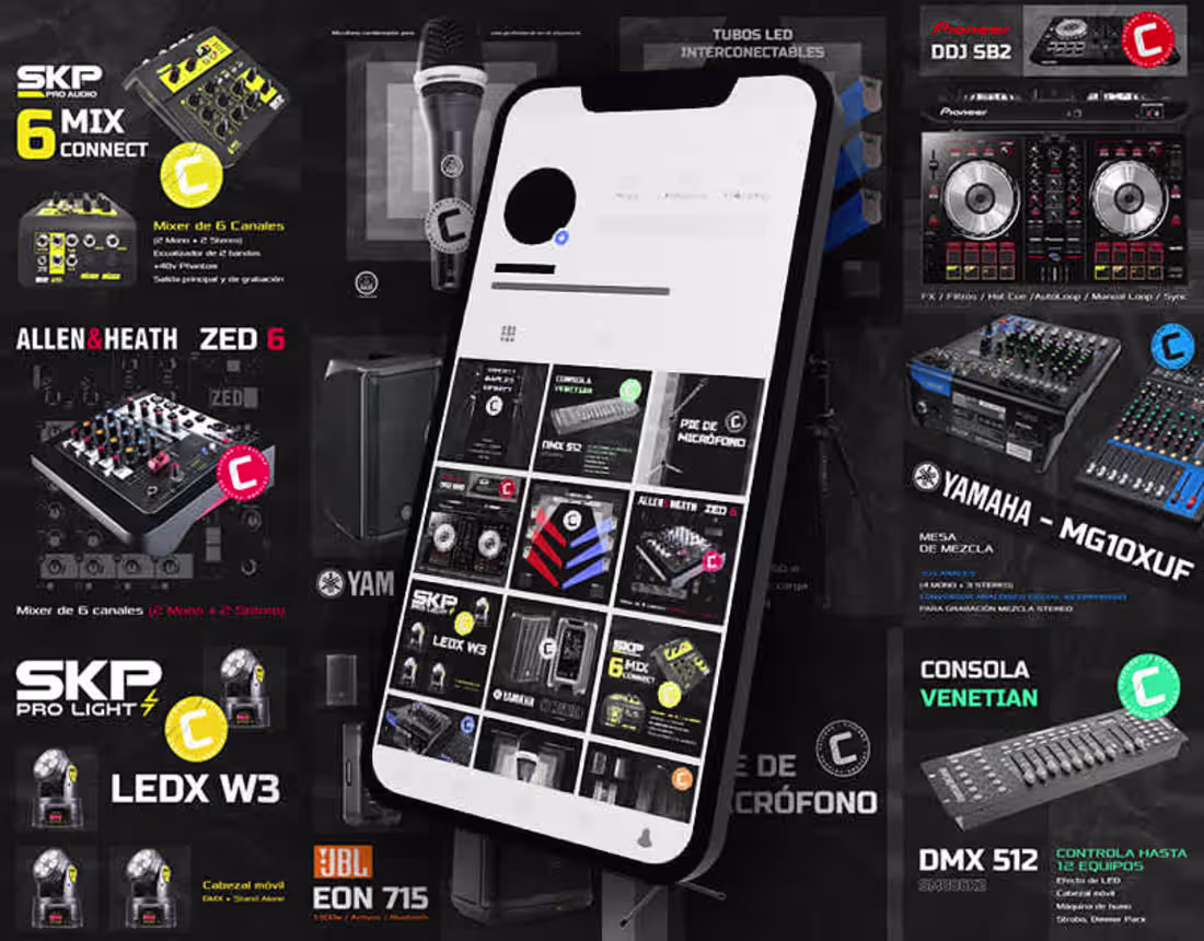 Cover image for CHICONE (RENTAL) | Social media posts / feed design