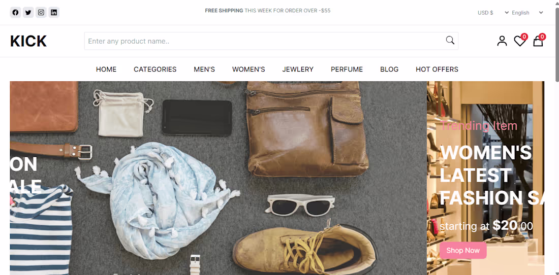 Cover image for Kick Ecommerce