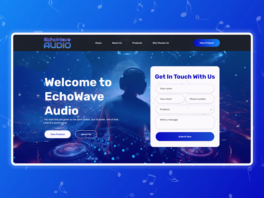 Cover image for 🎯 Immersive Soundscapes | EchoWave