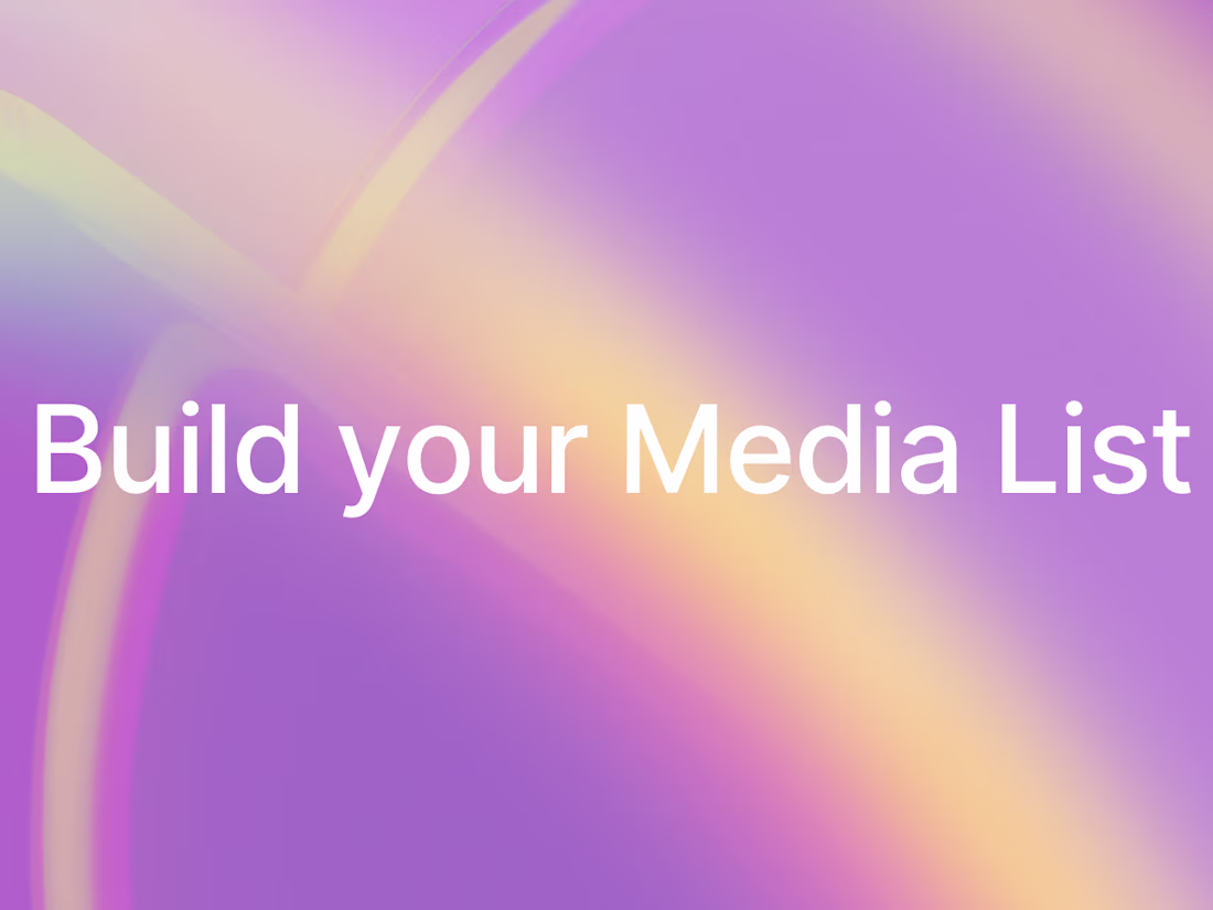 Cover image for I will build a media list with over 100 contacts!