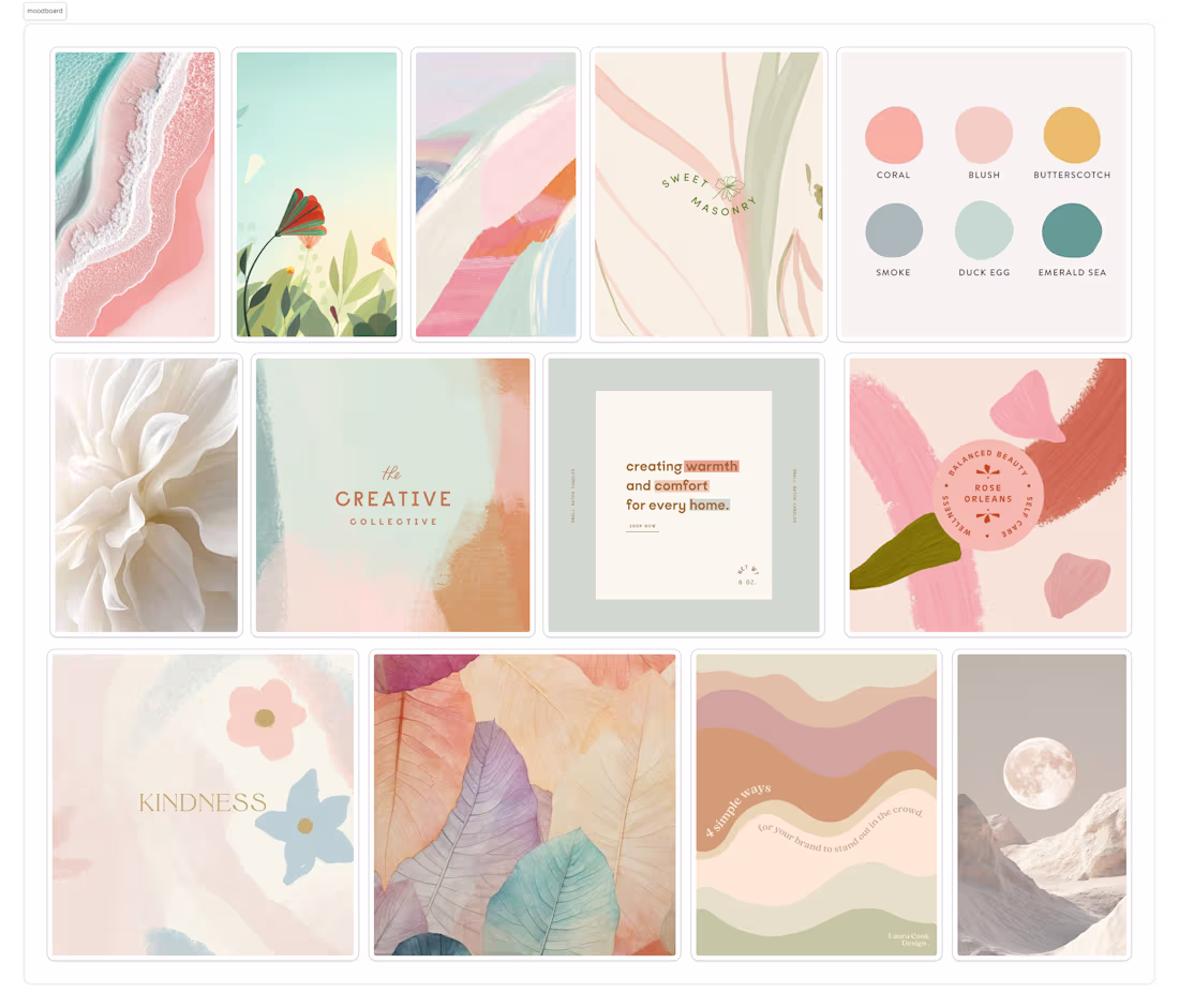 Cover image for Moodboard for a clothing brand