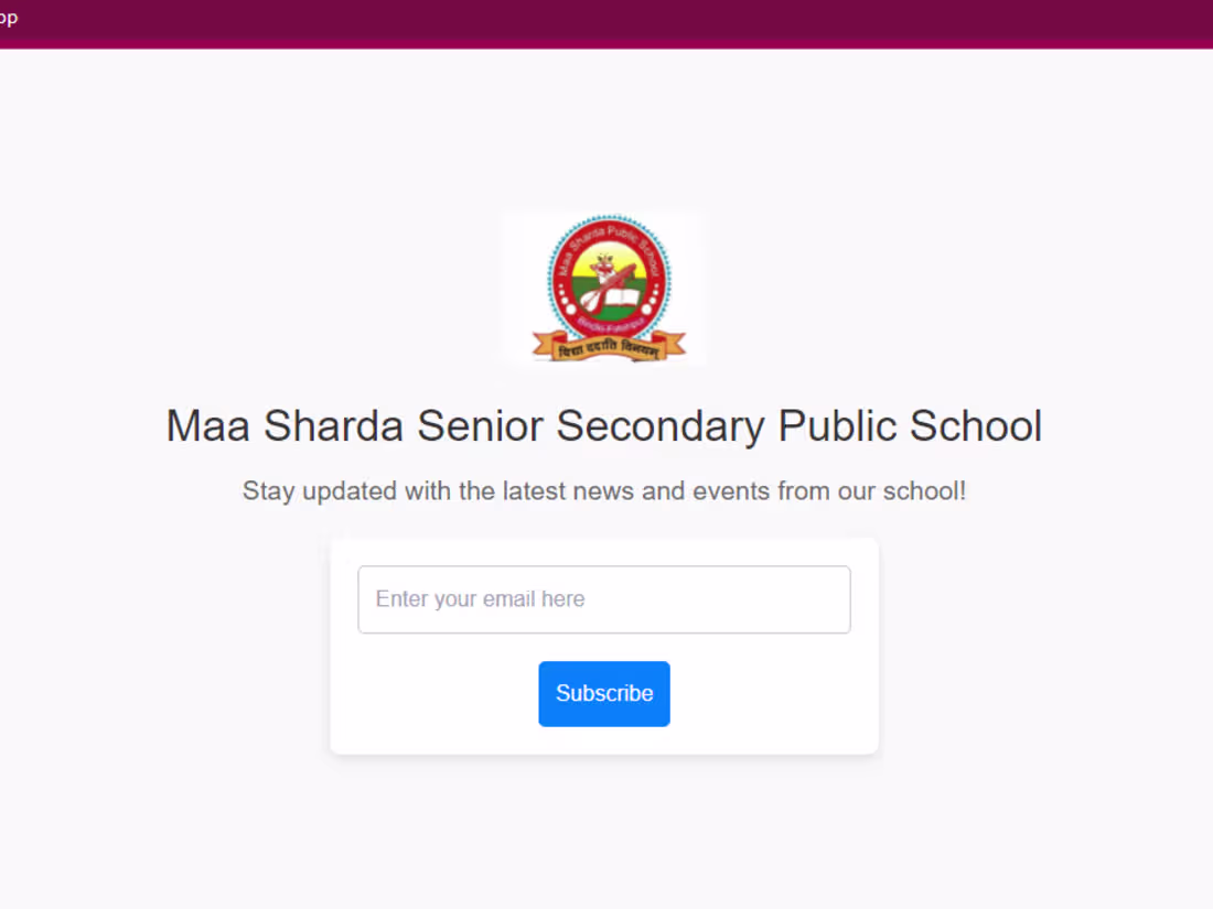 Cover image for Email Newsletter Application