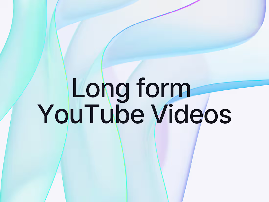 Cover image for Long form Youtube videos.