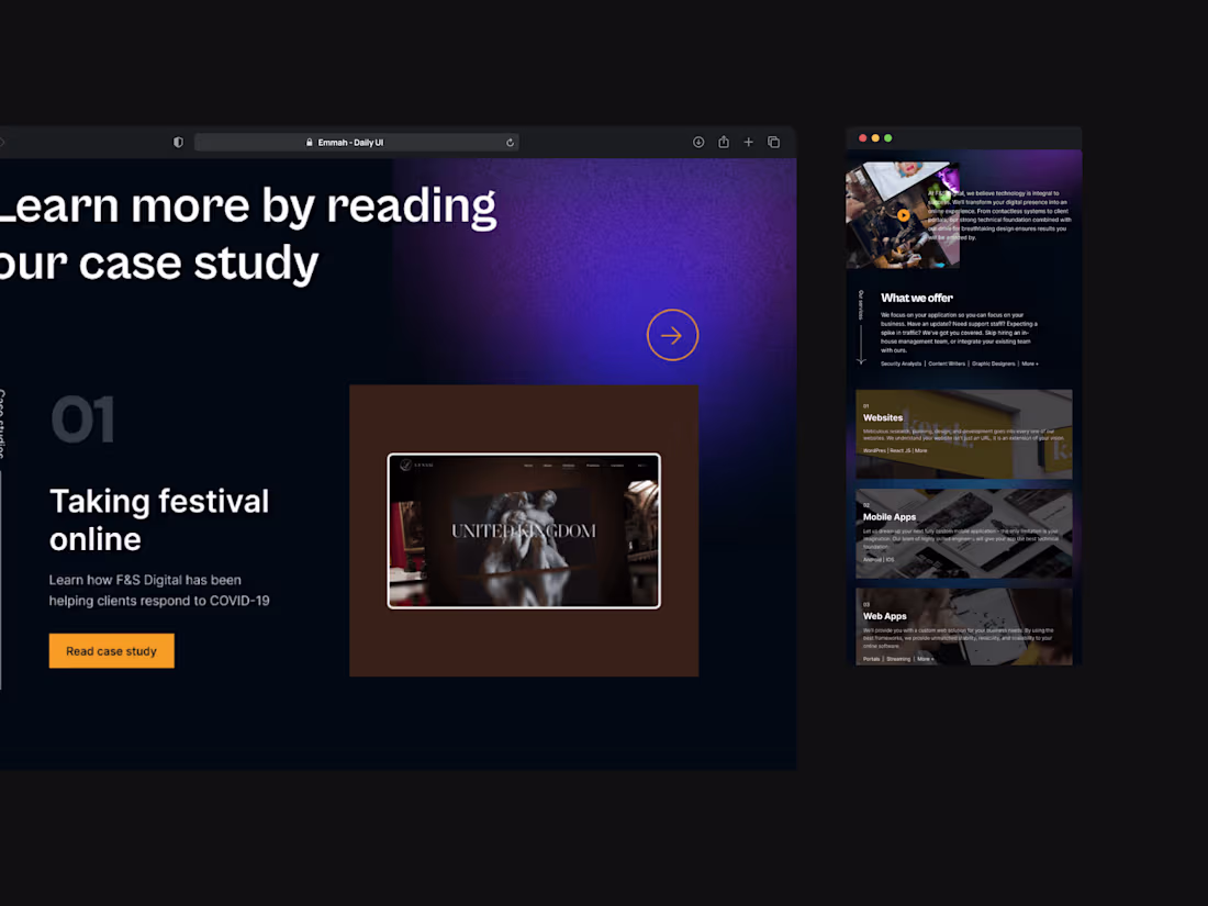 Cover image for Design agency website redesign