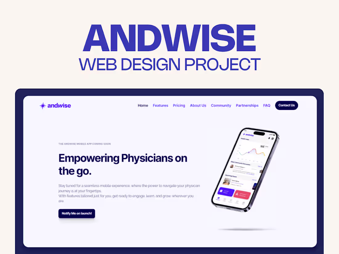 Cover image for Andwise - Web Design Project