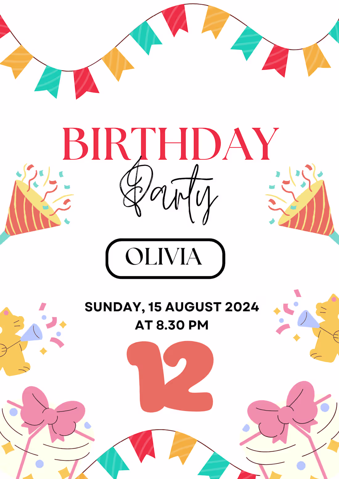 Cover image for Birthday invitation