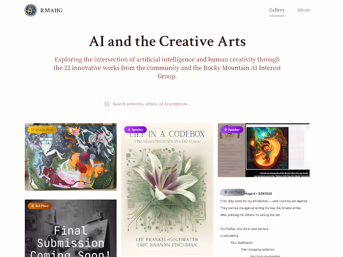Cover image for Empowering Creative Dialogue: RMAIIG's 'AI and Creative Arts'