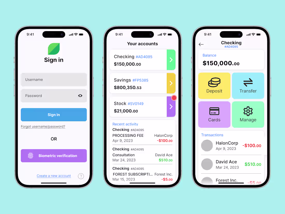 Cover image for Banking App Mobile Interface