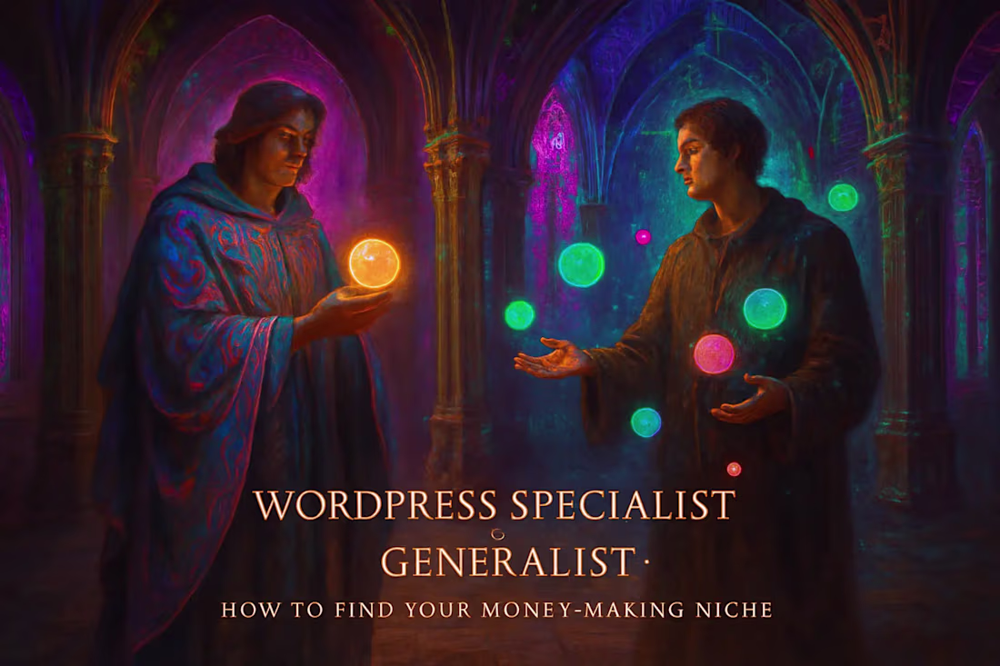 Cover image for WordPress Specialist vs. Generalist: How to Find Your Money-Making Niche