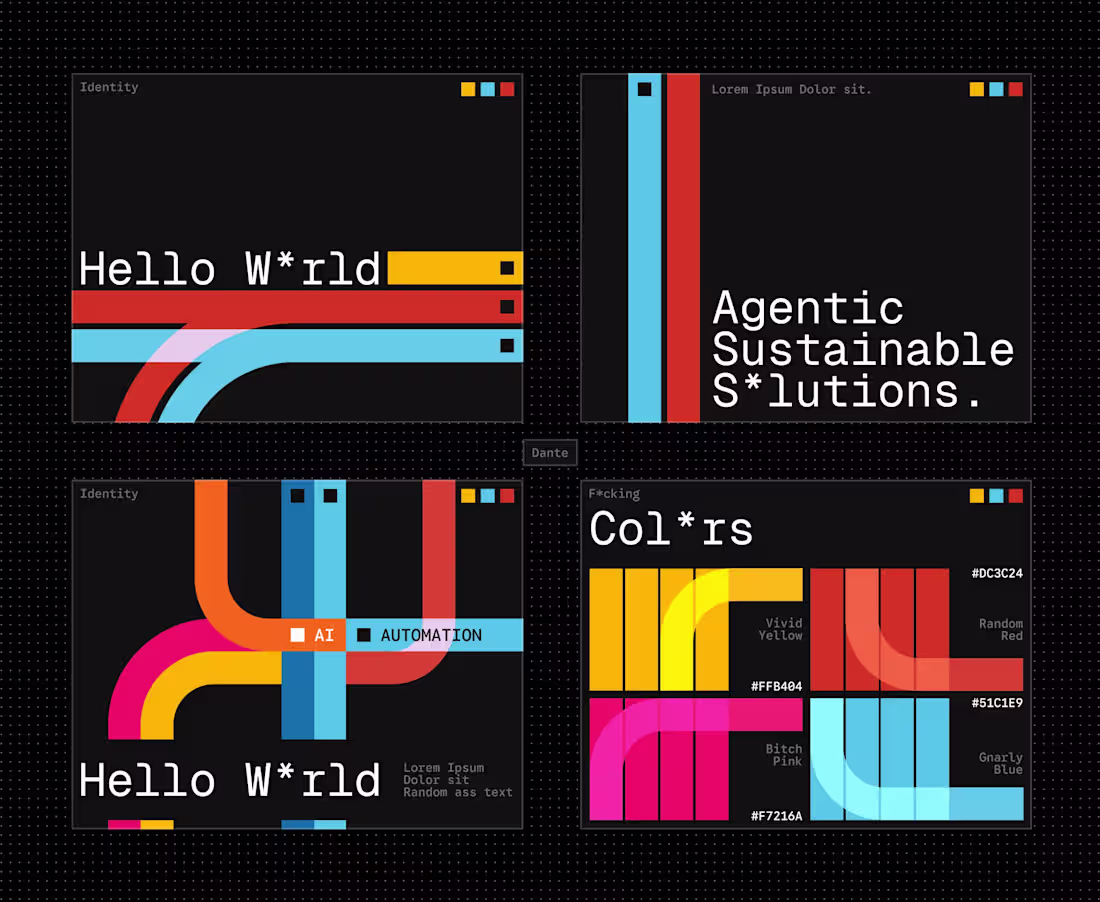 Cover image for Brand Exploration!
Arrogant, Bold, Confident.