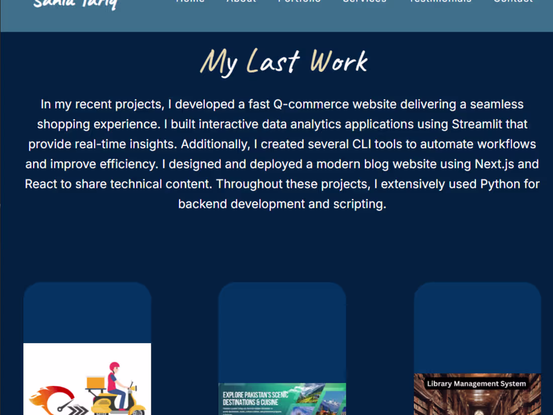 Cover image for Personal Developer Portfolio Website |