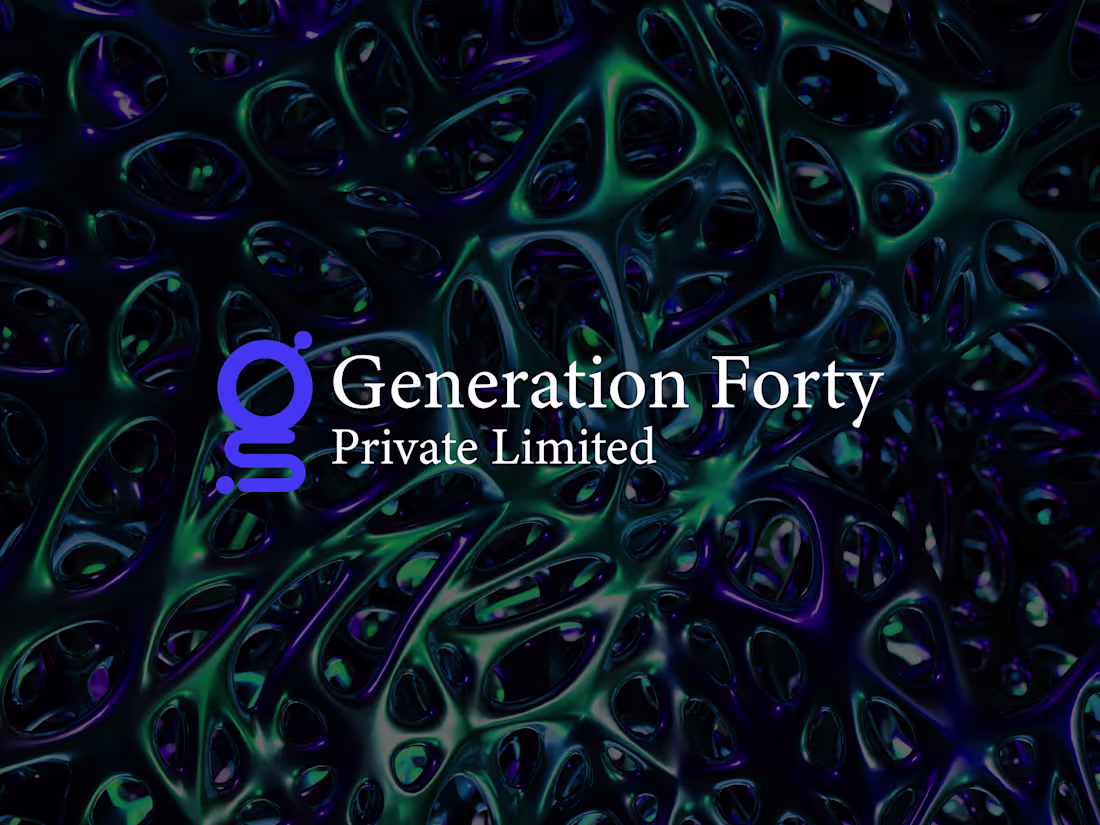 Cover image for Generation Forty Brand Identity Design