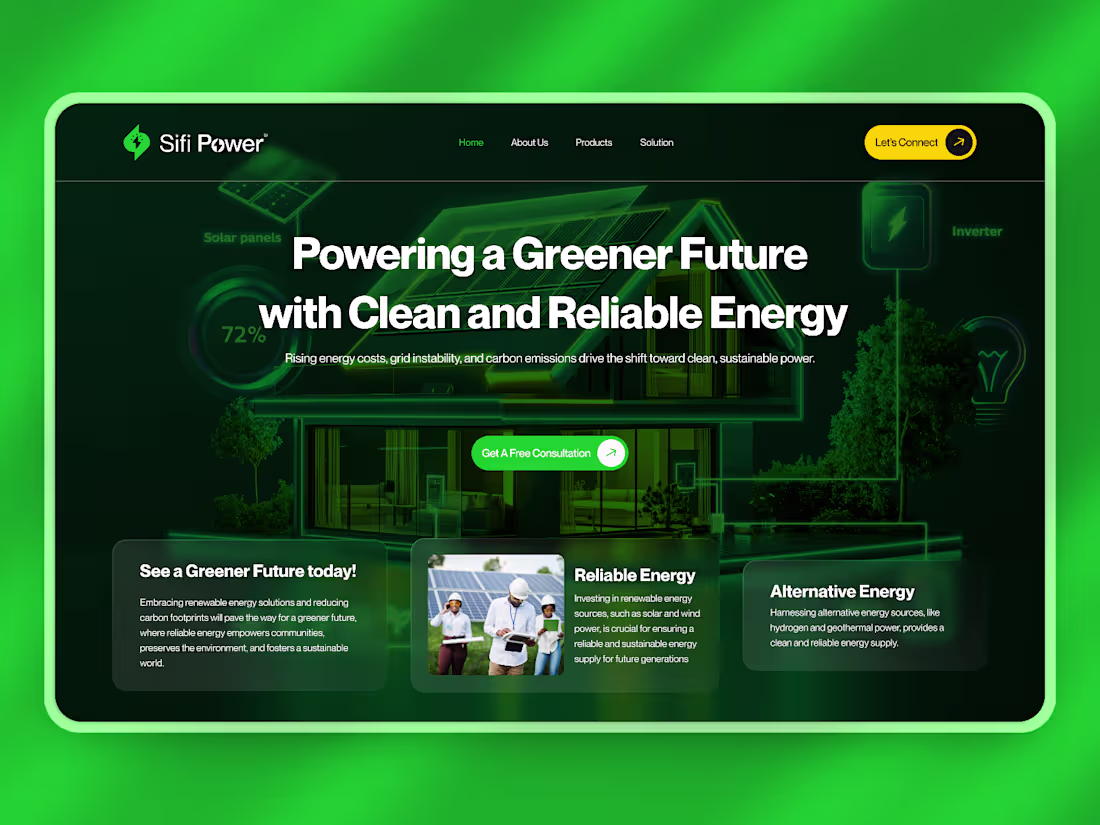 Cover image for Brand + UI + Web Design for Sifi Power