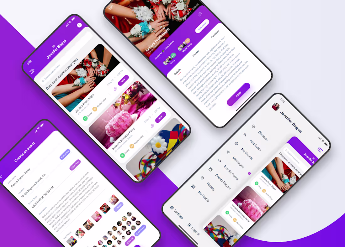 Cover image for Event Management App UI/UX on Behance