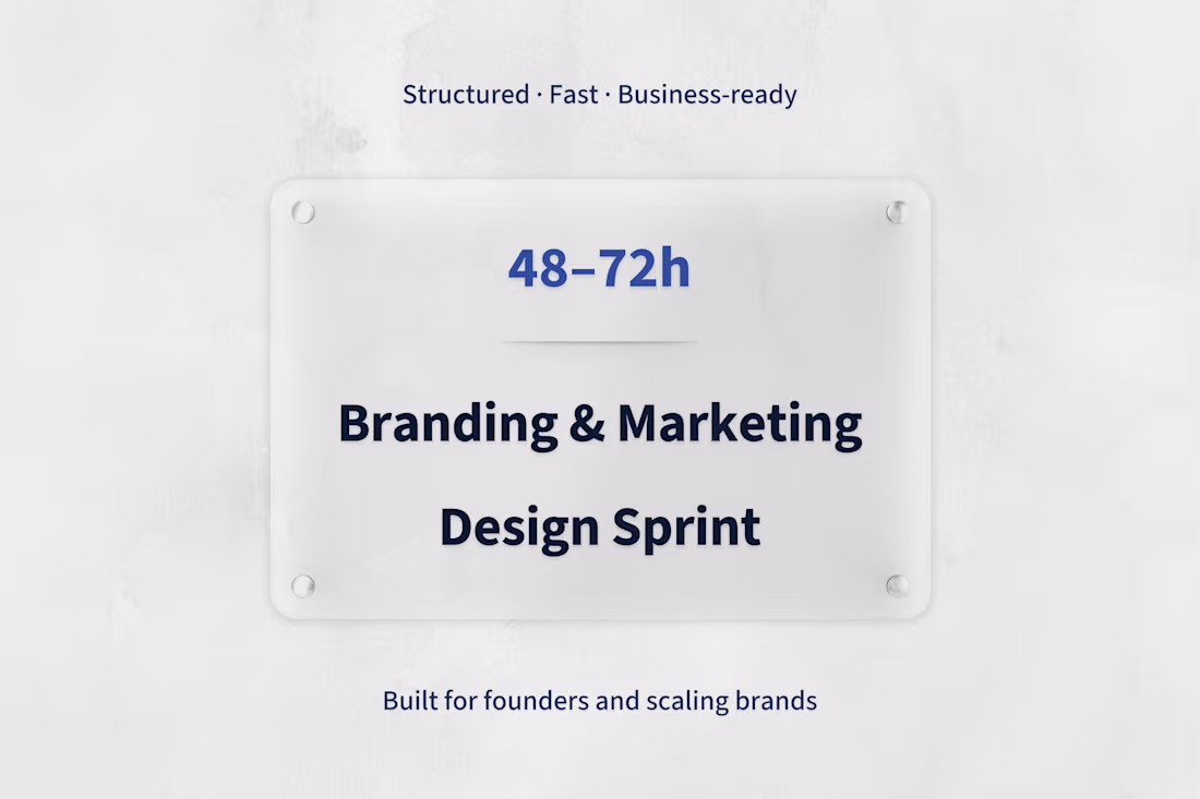 Cover image for 48–72h Brand & Marketing Design Sprint
