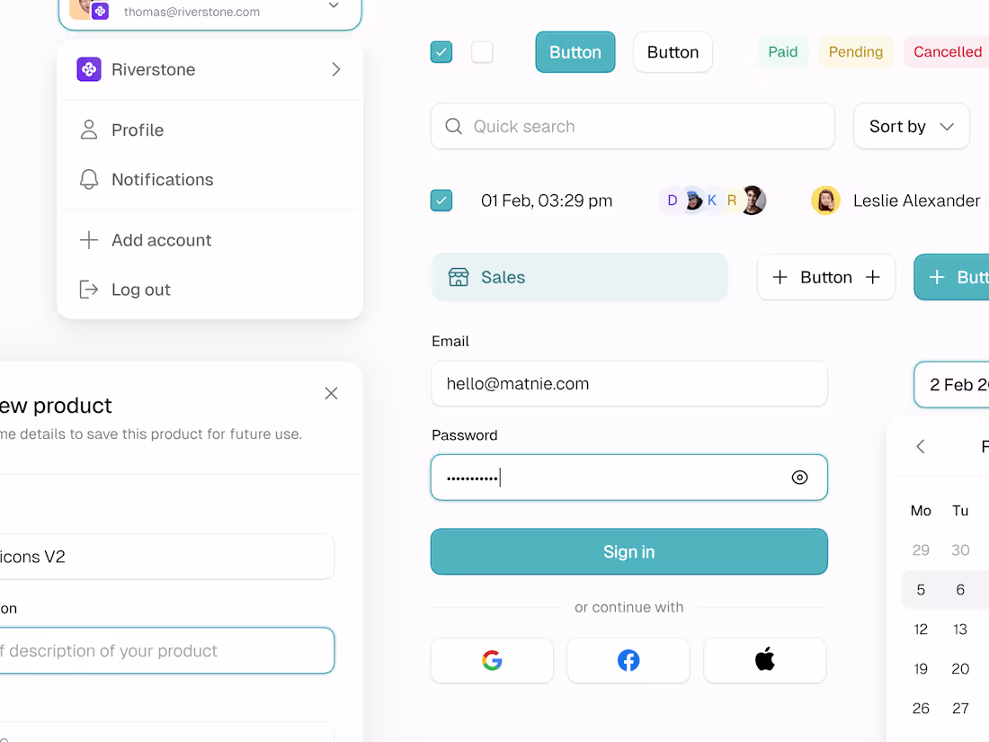 Cover image for Vendy — CRM Platform UI Design System