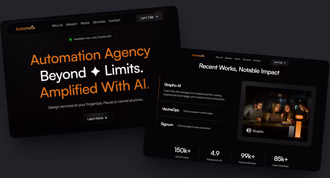 Cover image for Responsive Website Design for Automatix