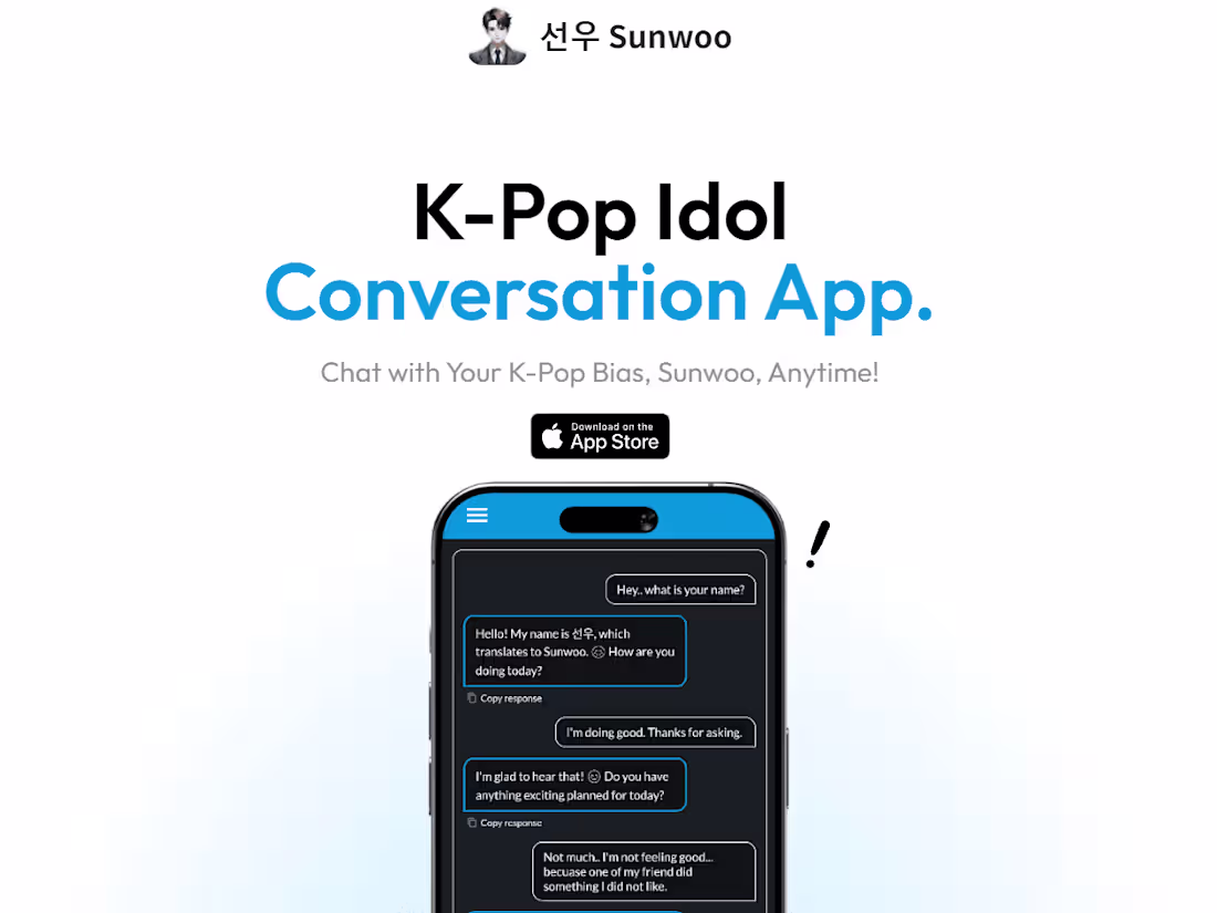 Cover image for Kpop-Idol chat app