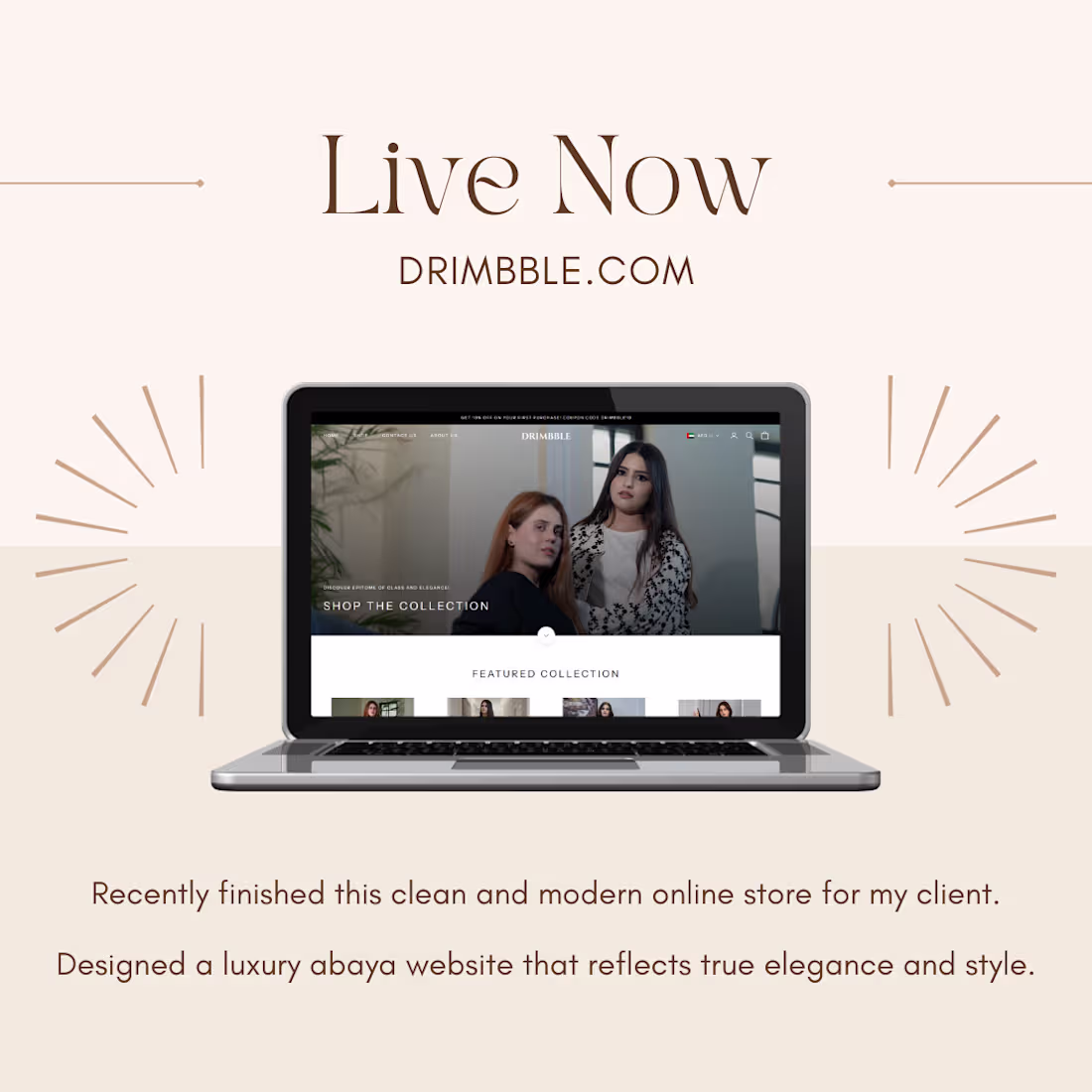 Cover image for Recently finished this elegant luxury abaya store for a UAE ...