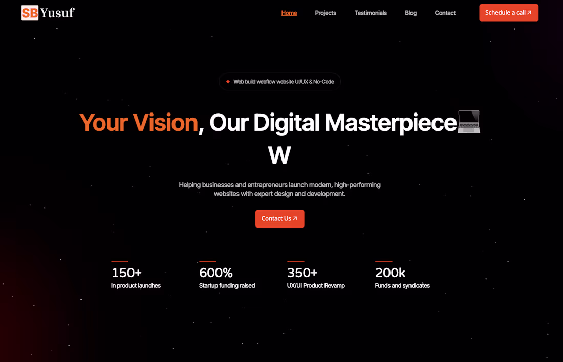 Cover image for A modern personal brand website