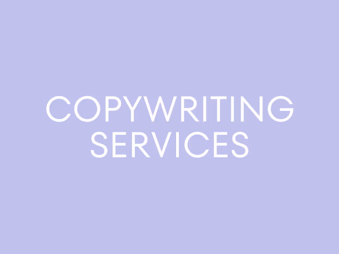 Cover image for Custom Copywriting Services