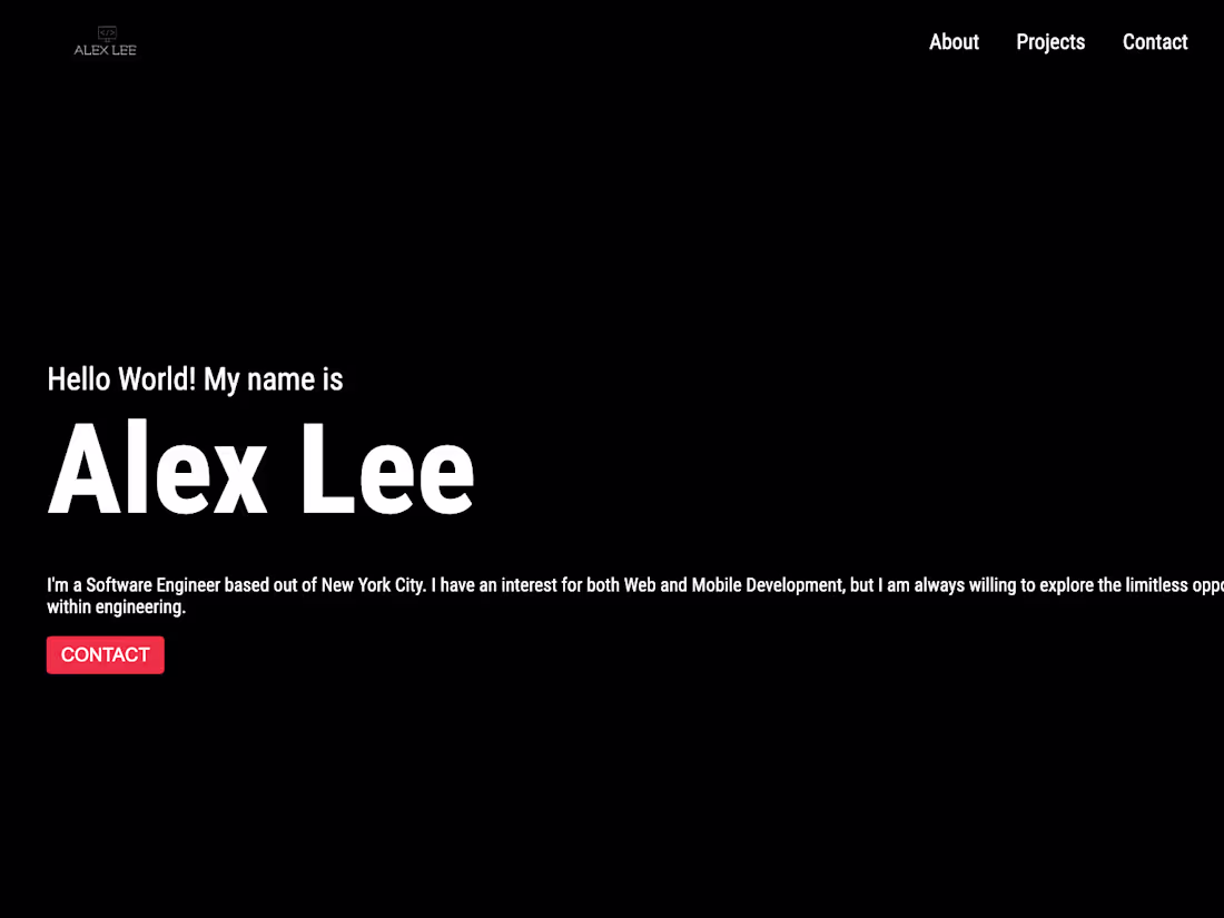 Cover image for Alex Lee Portfolio