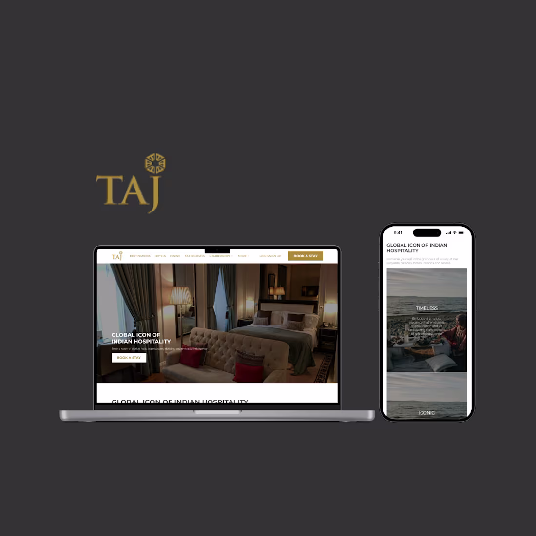 Cover image for TAJ Hotels Website Redesign
