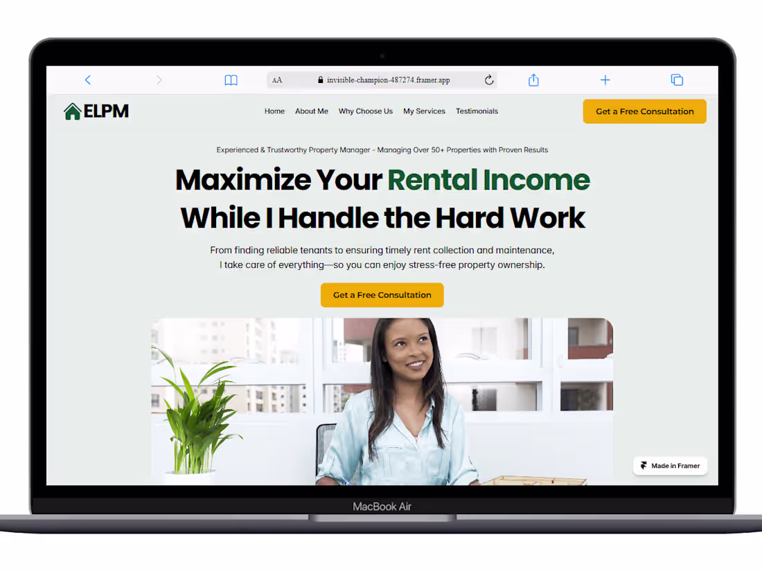 Cover image for ELPM – Hassle-Free Property Management Website