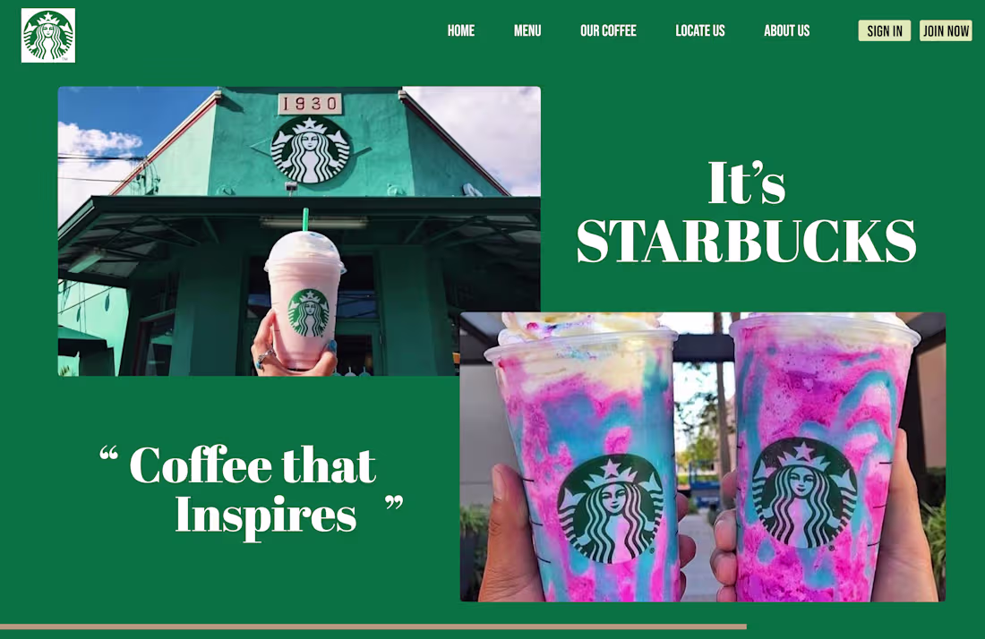 Cover image for Starbucks Clone Web Design