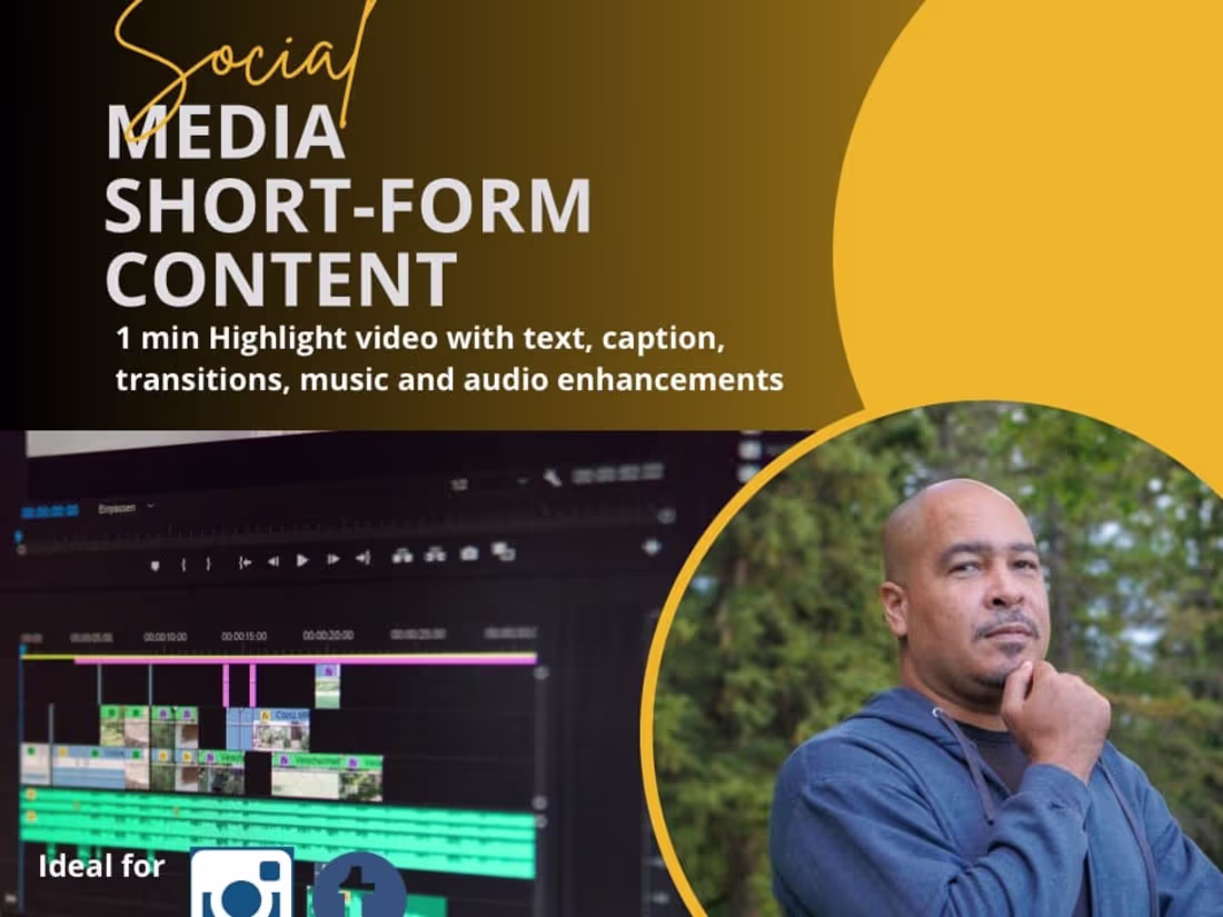 Cover image for Social Media and Short form Content Creator 