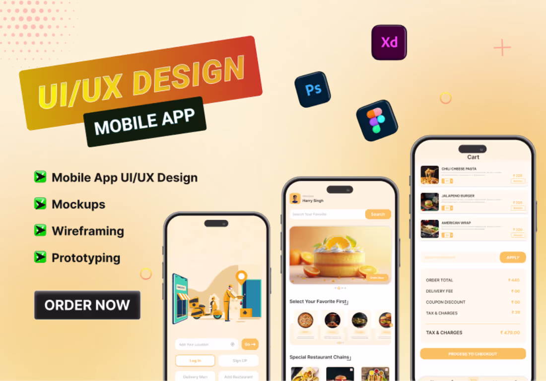 Cover image for Mobile App UI/UX Design (iOS & Android)