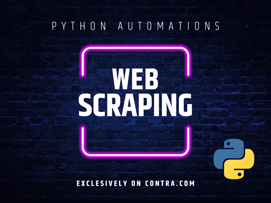 Cover image for Web scraping / python custom script development