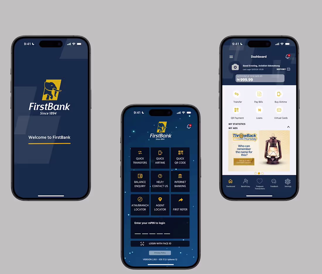 Cover image for First Bank App
