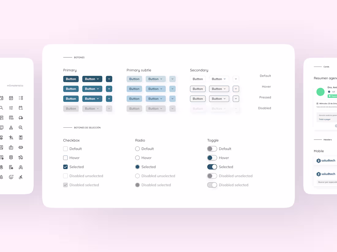 Cover image for Design System Development for Saludtech