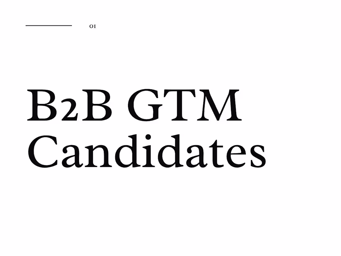Cover image for Get a List of Quality B2B GTM Candidates