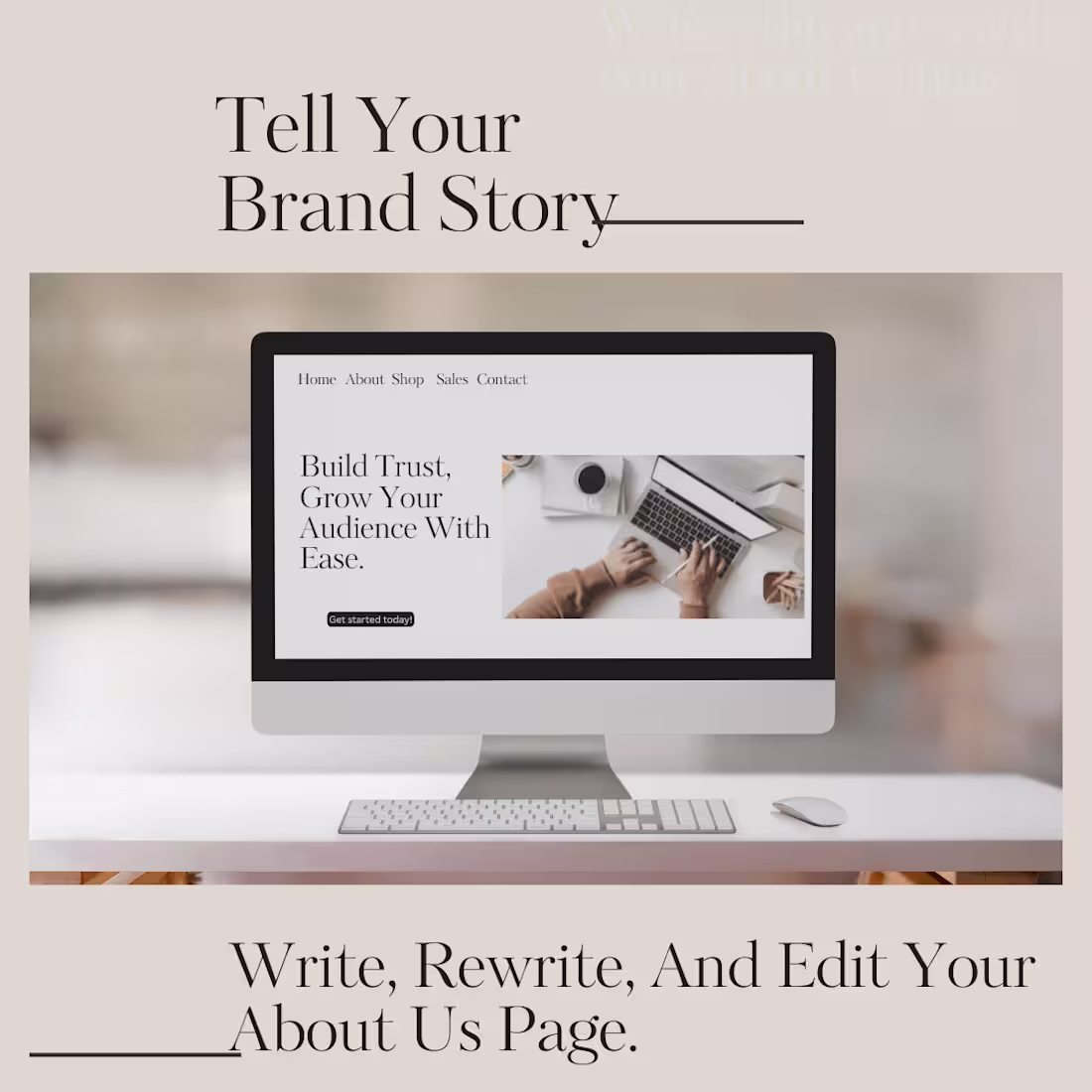 Cover image for Tell Your Brand Story! "About Us" content writing 