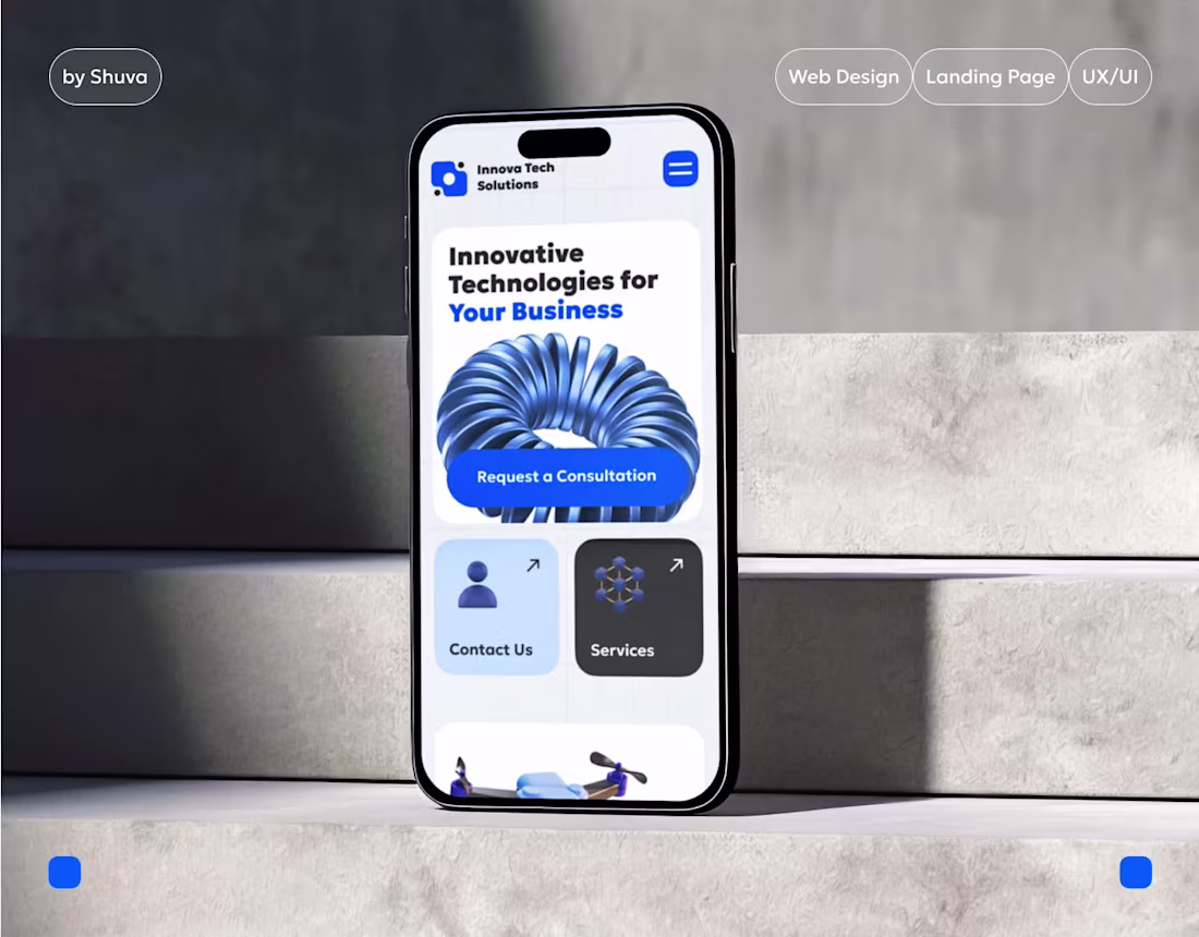 Cover image for InnovaTech Solutions | Landing Page