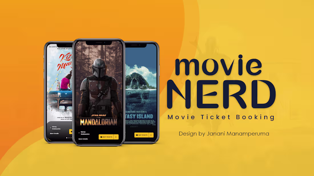 Cover image for Movie Nerd (Movie Ticket Booking Mobile App)